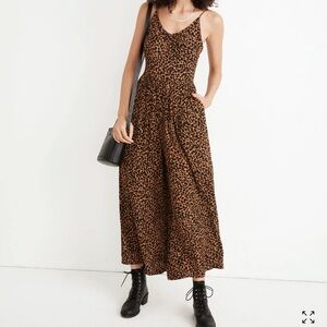 Madewell Leopard Print Jumpsuit